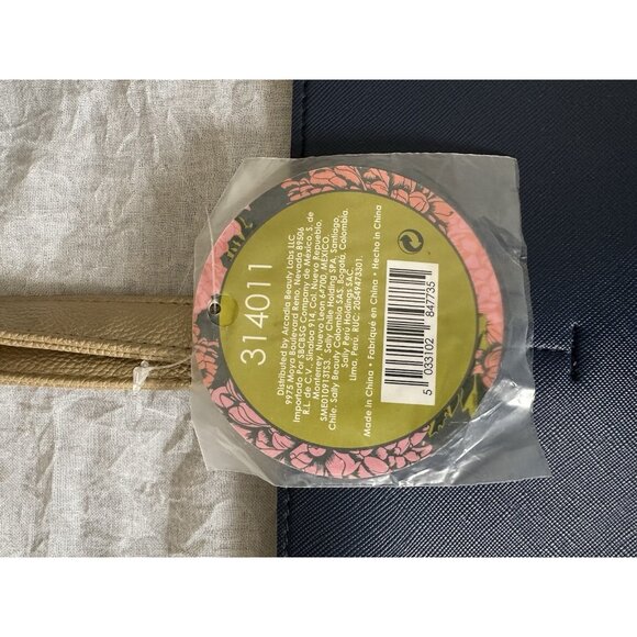 NWT NEW Enchanted Autumn Timeless Tote Bag Navy Blue Felt Green‎ Lining Pocket - Picture 3 of 8